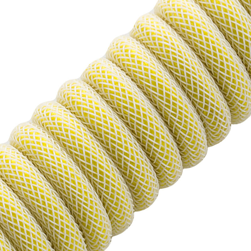 CableMod Pro Coiled Keyboard Cable USB-C to USB Type A, Lemon Ice - 150cm : image 2