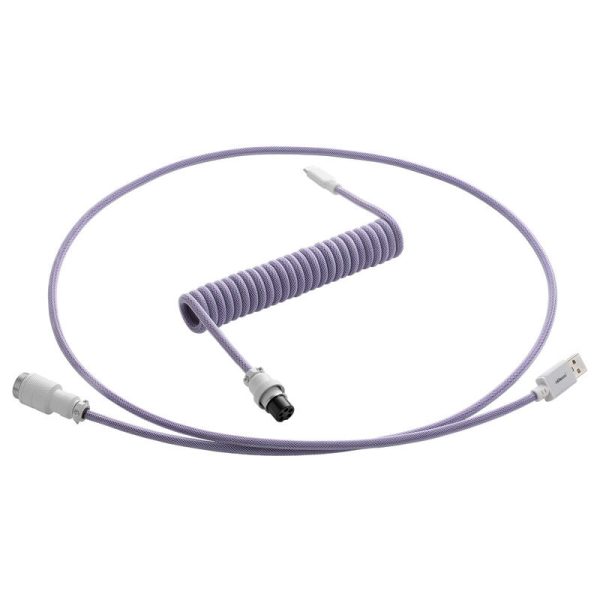 CableMod Pro Coiled Keyboard Cable USB-C to USB Type A, Rum Raisin – 150cm