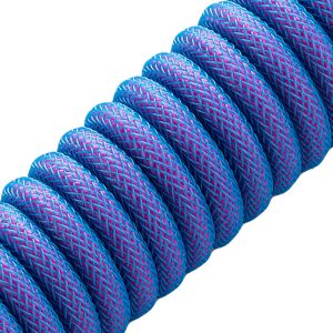 CableMod Classic Coiled Keyboard Cable USB-C to USB Type A, Galaxy Blue - 150cm