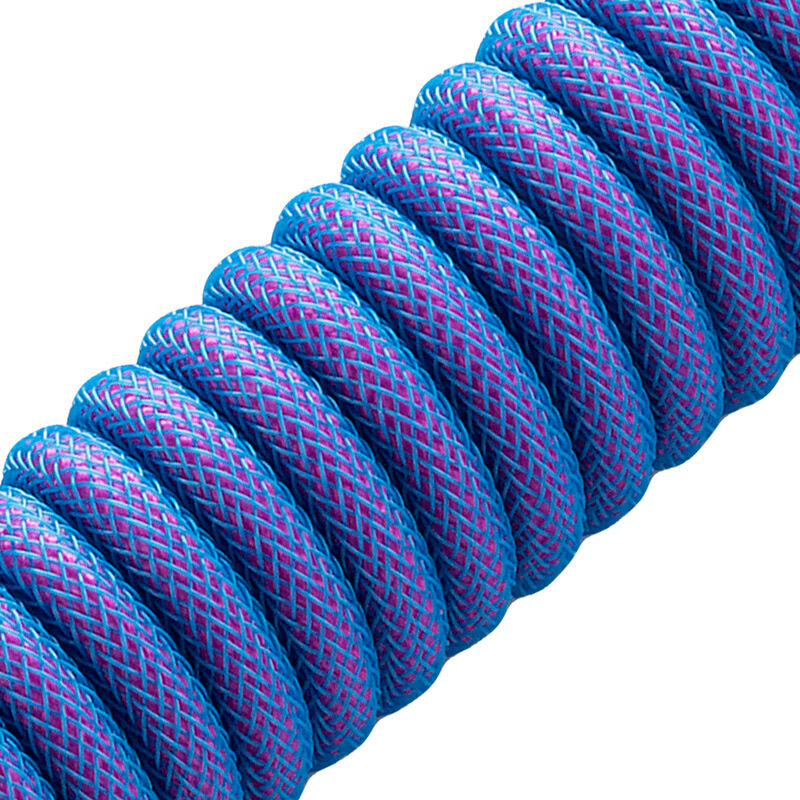 CableMod Classic Coiled Keyboard Cable USB-C to USB Type A, Galaxy Blue - 150cm