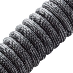 CableMod Classic Coiled Keyboard Cable USB-C to USB Type A, Carbon Gray - 150cm
