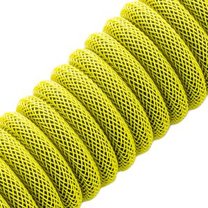 CableMod Classic Coiled Keyboard Cable USB-C to USB Type A, Dominator Yellow - 150cm