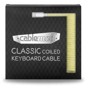 CableMod Classic Coiled Keyboard Cable USB-C to USB Type A, Lemon Ice - 150cm : image 4
