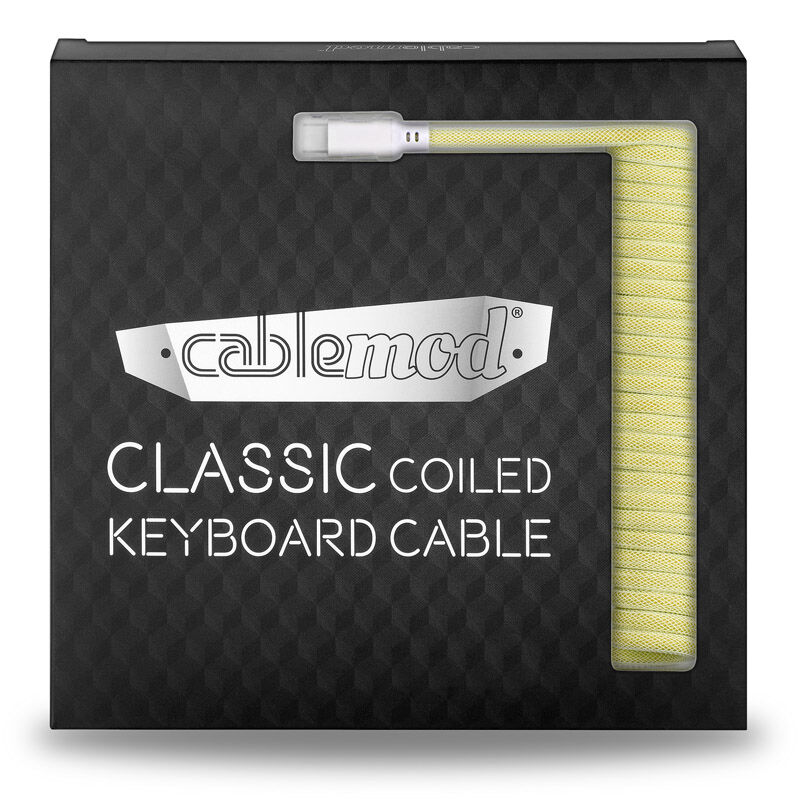 CableMod Classic Coiled Keyboard Cable USB-C to USB Type A, Lemon Ice - 150cm : image 4
