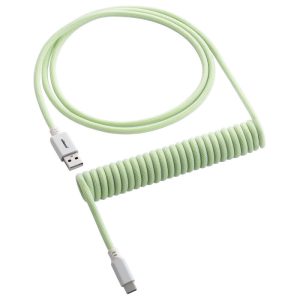 CableMod Classic Coiled Keyboard Cable USB-C to USB Type A, Lime Sorbet - 150cm : image 1