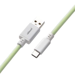 CableMod Classic Coiled Keyboard Cable USB-C to USB Type A, Lime Sorbet - 150cm : image 3