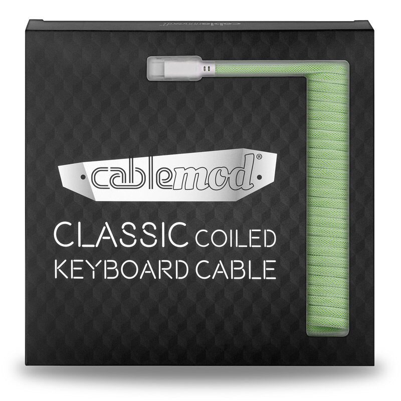 CableMod Classic Coiled Keyboard Cable USB-C to USB Type A, Lime Sorbet - 150cm : image 4