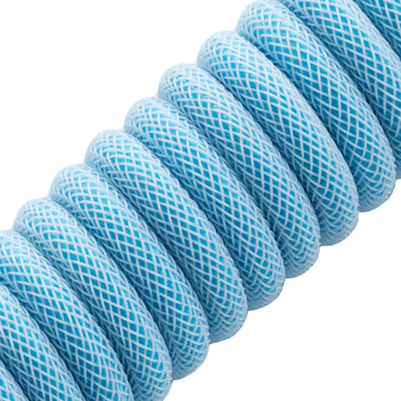 CableMod Classic Coiled Keyboard Cable USB-C to USB Type A, Blueberry Cheesecake - 150cm