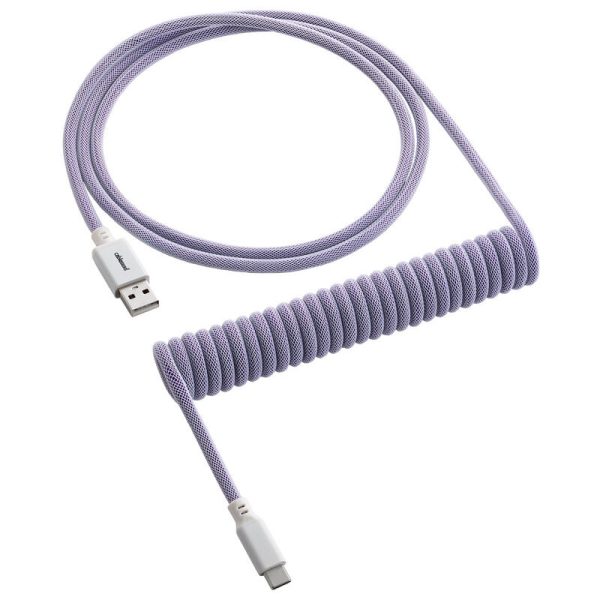 CableMod Classic Coiled Keyboard Cable USB-C to USB Type A, Rum Raisin – 150cm