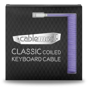 CableMod Classic Coiled Keyboard Cable USB-C to USB Type A, Rum Raisin - 150cm