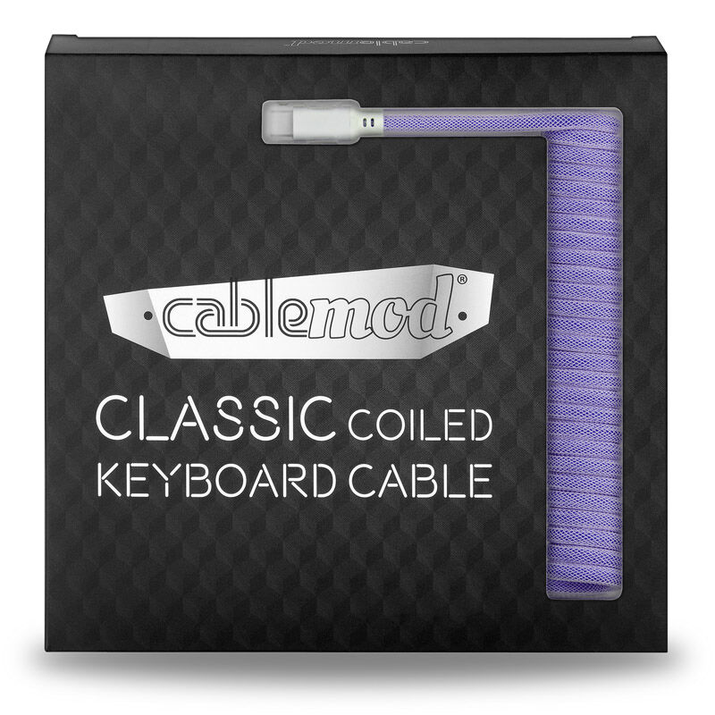 CableMod Classic Coiled Keyboard Cable USB-C to USB Type A, Rum Raisin - 150cm