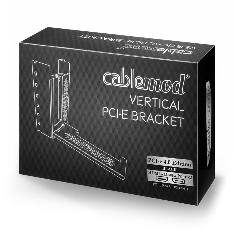 CableMod Vertical PCI-e Bracket PCI-e 4.0 Edition, HDMI + DisplayPort - black : image 3