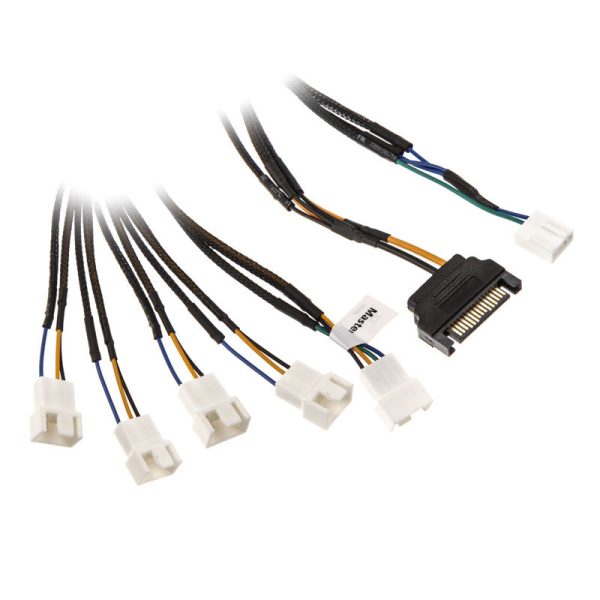 Akasa Flexa FP5S PWM Distribution cable (5 fans) – sleeved, 45cm