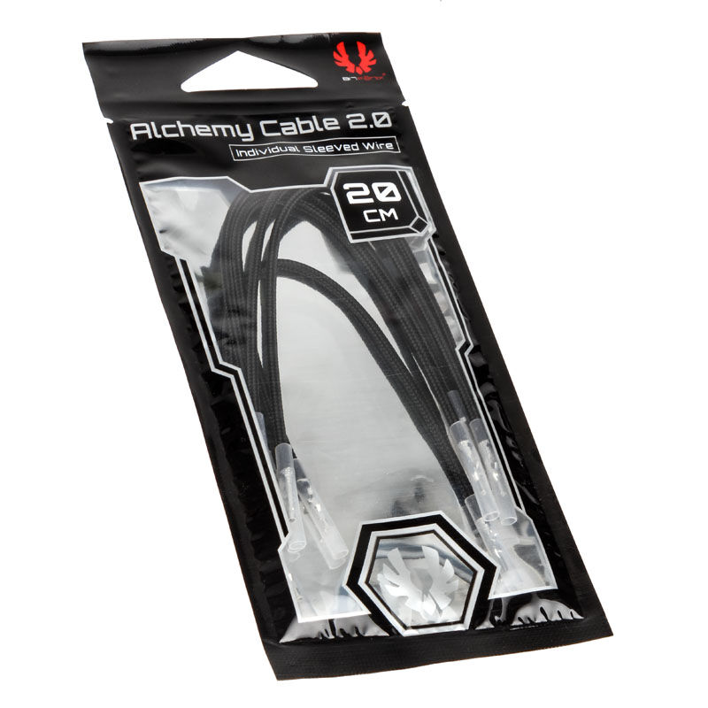 BitFenix Alchemy 2.0 PSU Cable, 5 x 20 cm - black