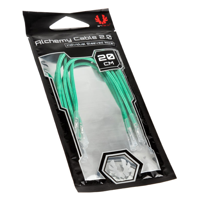 BitFenix Alchemy 2.0 PSU Cable, 5 x 20 cm - green