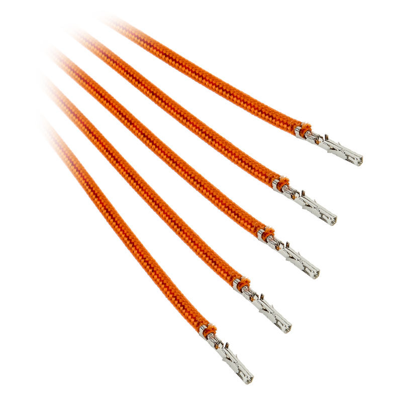 BitFenix Alchemy 2.0 PSU Cable, 5 x 40cm - orange
