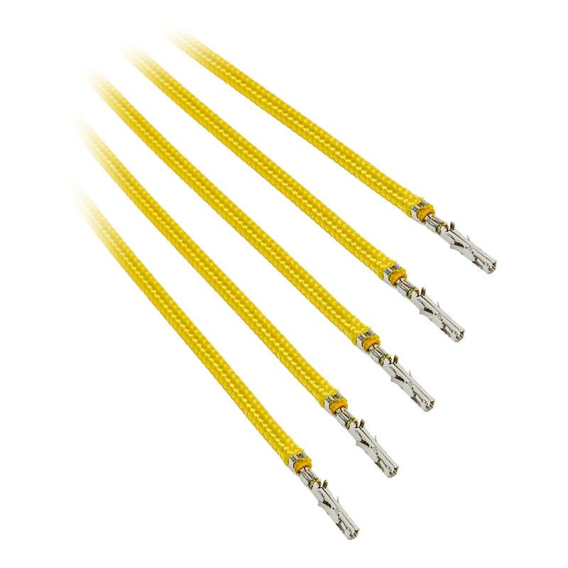 BitFenix Alchemy 2.0 PSU Cable, 5 x 40 cm - yellow