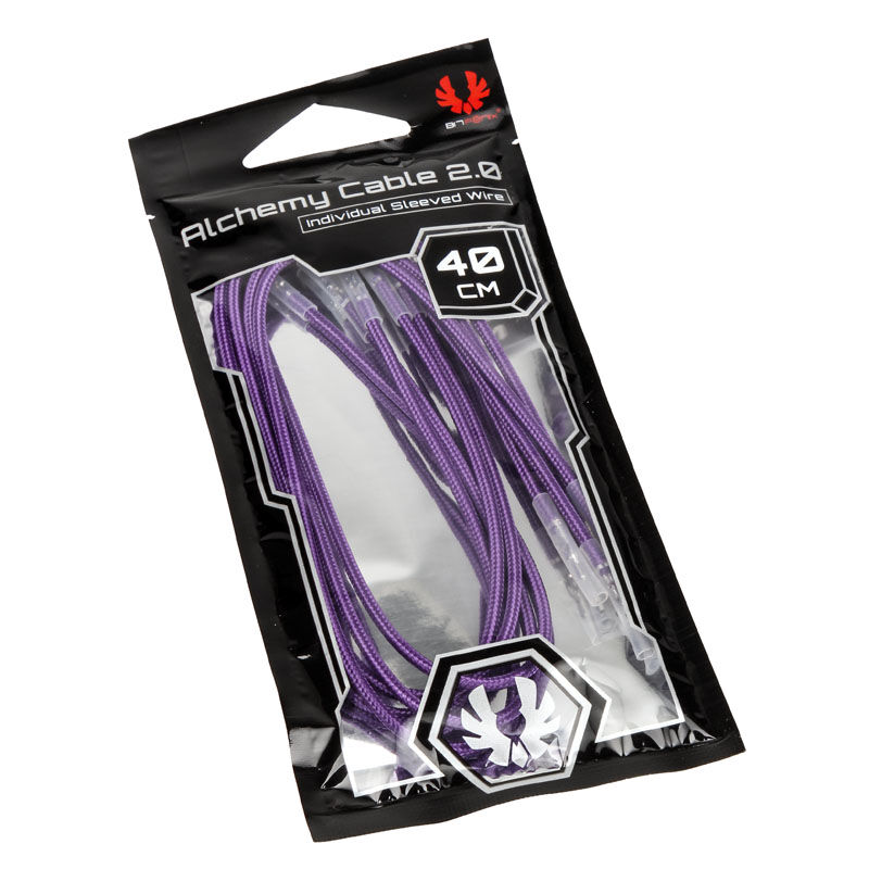 BitFenix Alchemy 2.0 PSU Cable, 5 x 40 cm - Purple