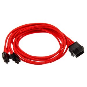 Phanteks 8-pin EPS12V extension 50cm - sleeved red : image 2