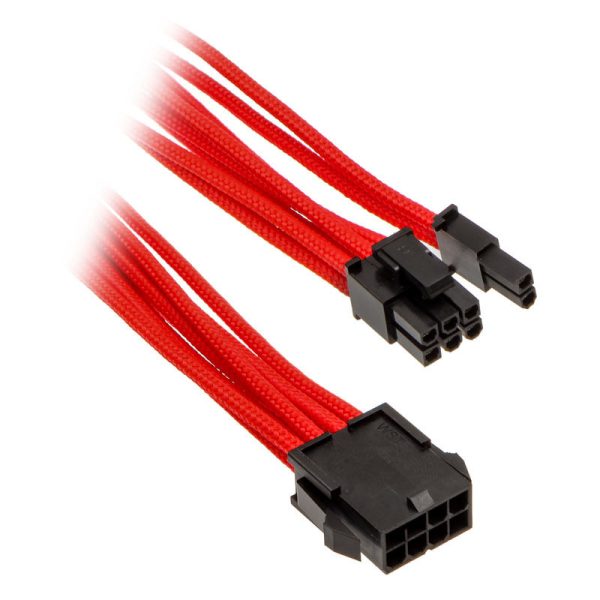 Phanteks 6 + 2-pin PCIe extension 50cm – sleeved red