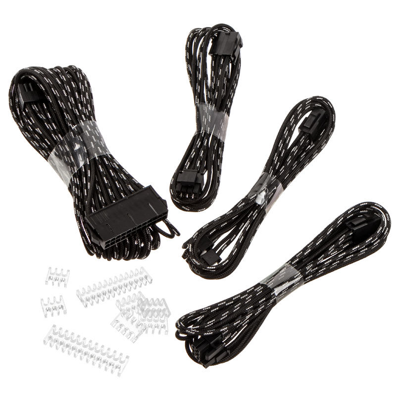 Phanteks Extension cable set, 500mm, S-pattern - black / silver