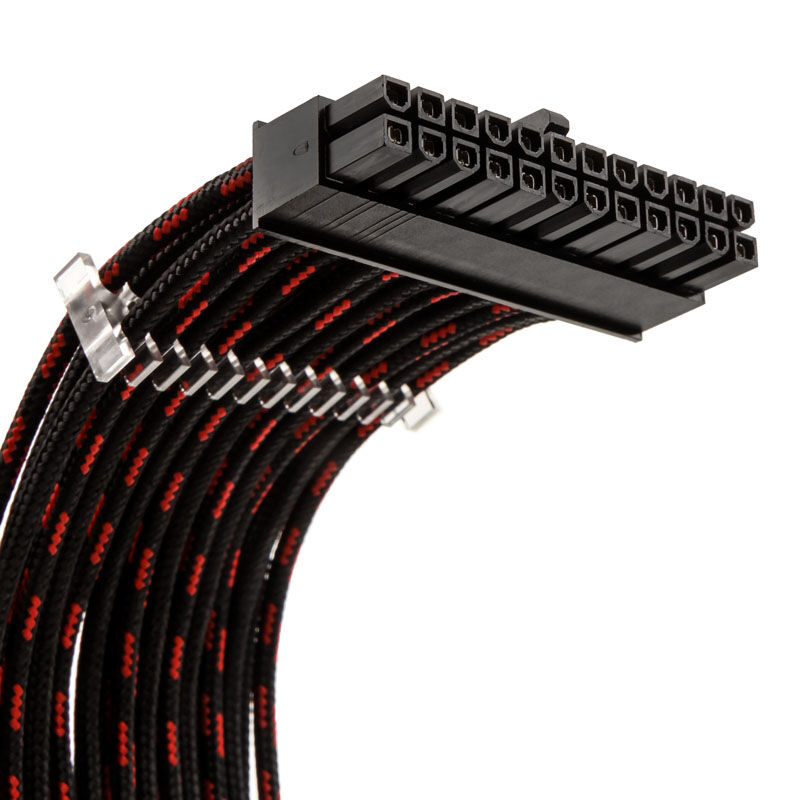 Phanteks Extension Cable Set, 500mm, S-Pattern - Black / Red
