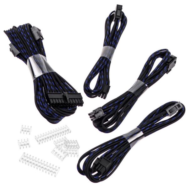 Phanteks Extension Cable Set, 500mm, S-Pattern – Black / Blue