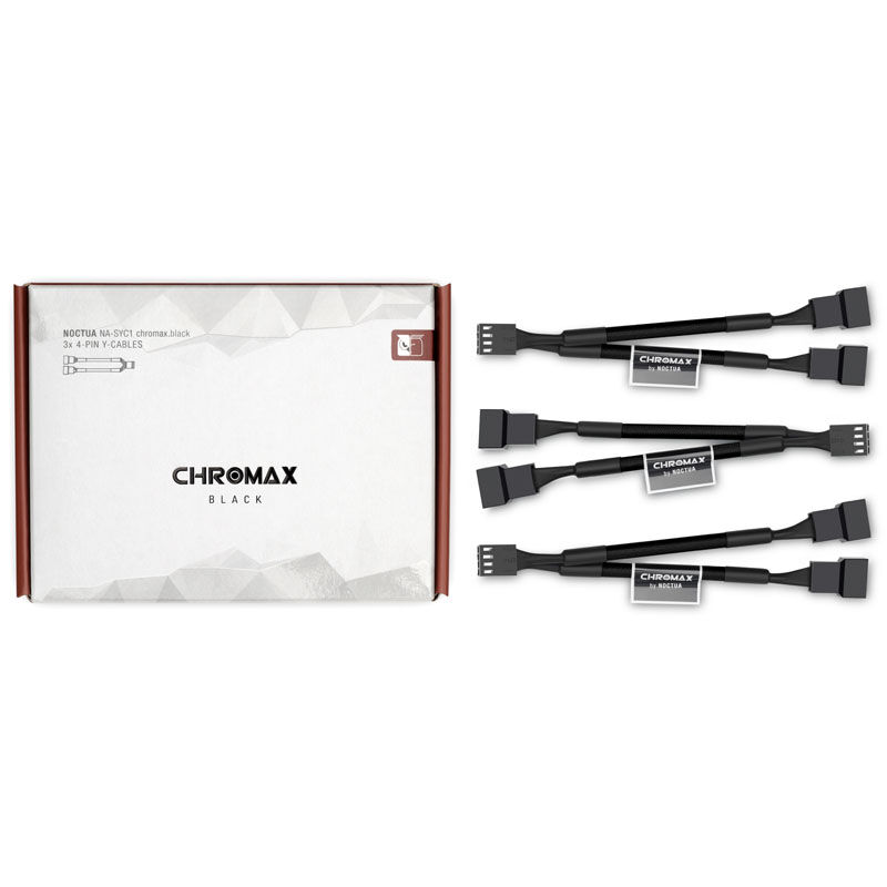 Noctua NA-SYC1 chromax.black Y-splitter cable set for fans - black