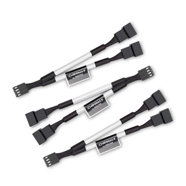 Noctua NA-SYC1 chromax.white Y-splitter cable set for fans – white