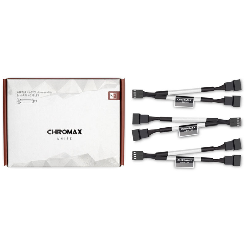 Noctua NA-SYC1 chromax.white Y-splitter cable set for fans - white