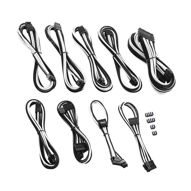 CableMod PRO ModMesh C-Series AXi, HXi and RM Cable Kit - Black / White