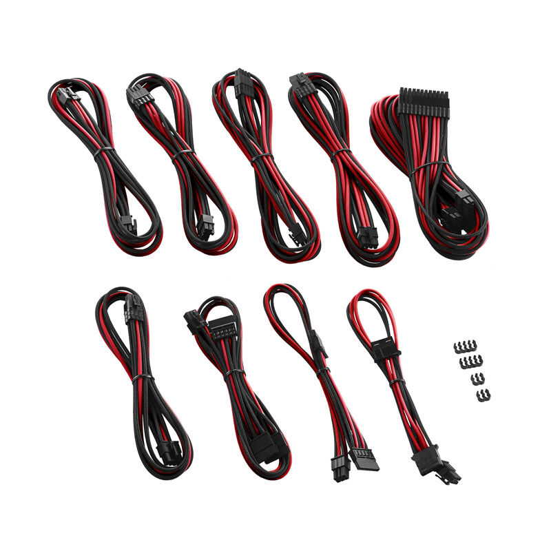 CableMod PRO ModMesh C-Series RMi and RMx Cable Kit - Black / Red