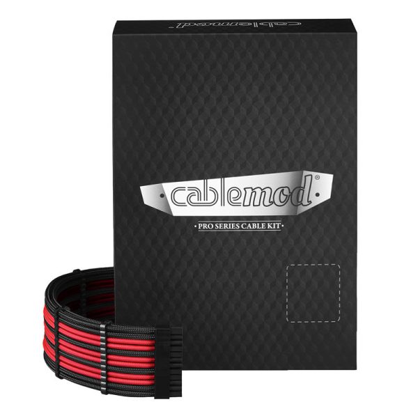 CableMod PRO ModMesh C-Series RMi and RMx Cable Kit – Black / Red