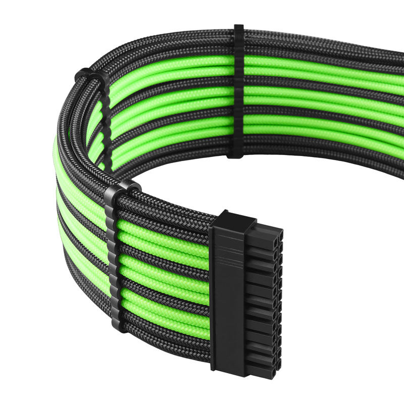 CableMod PRO ModMesh C-Series RMi and RMx Cable Kit - black / light green : image 3