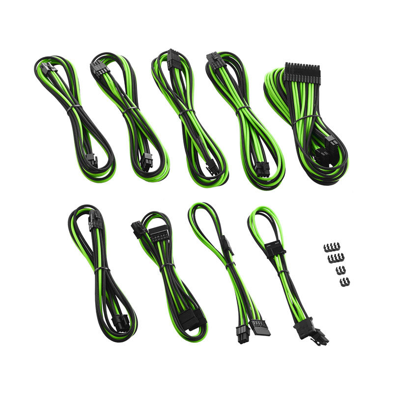 CableMod PRO ModMesh C-Series RMi and RMx Cable Kit - black / light green : image 2