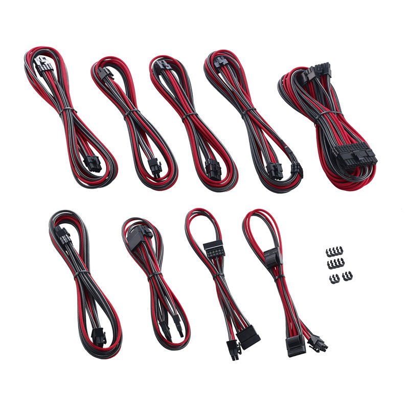 CableMod PRO ModMesh C-Series AXi, HXi and RM Cable Kit - carbon / red