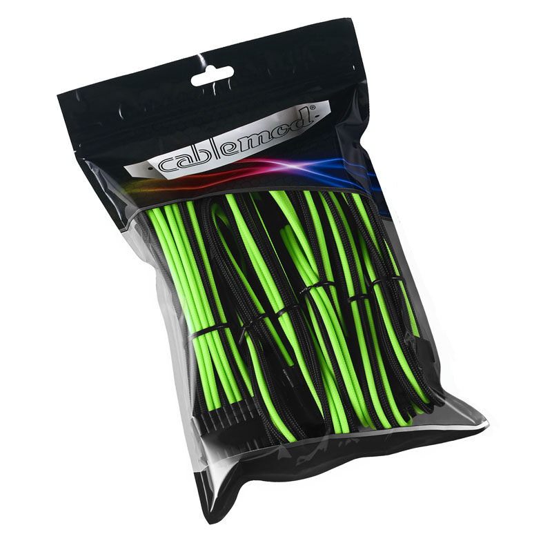 CableMod PRO ModMesh Cable Extension Kit - black / light green