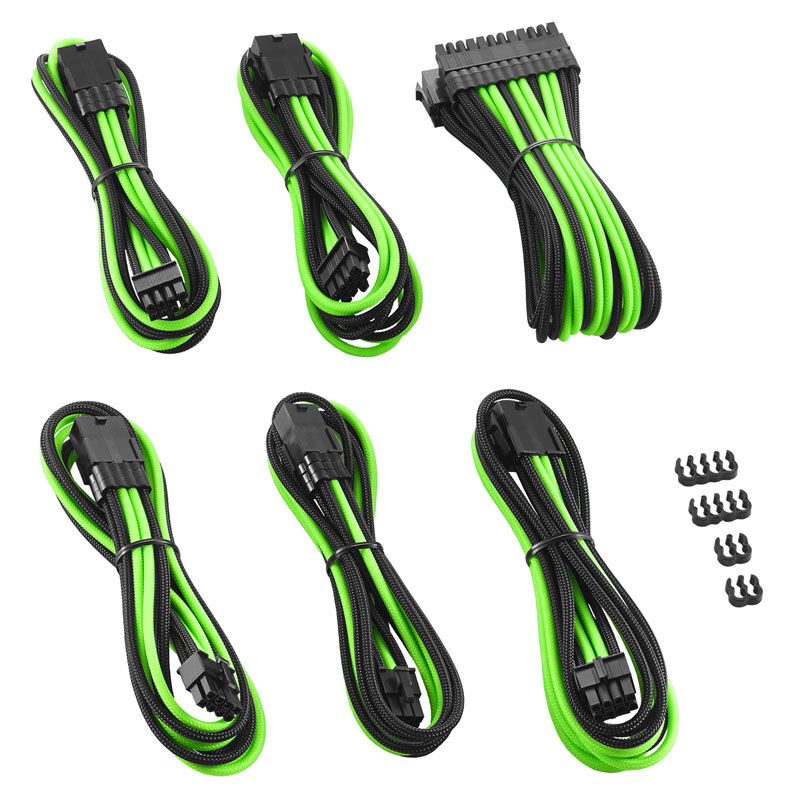 CableMod PRO ModMesh Cable Extension Kit - black / light green