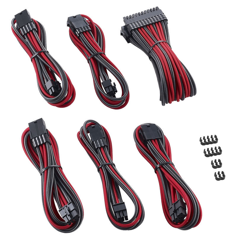 CableMod PRO ModMesh Cable Extension Kit - carbon / red