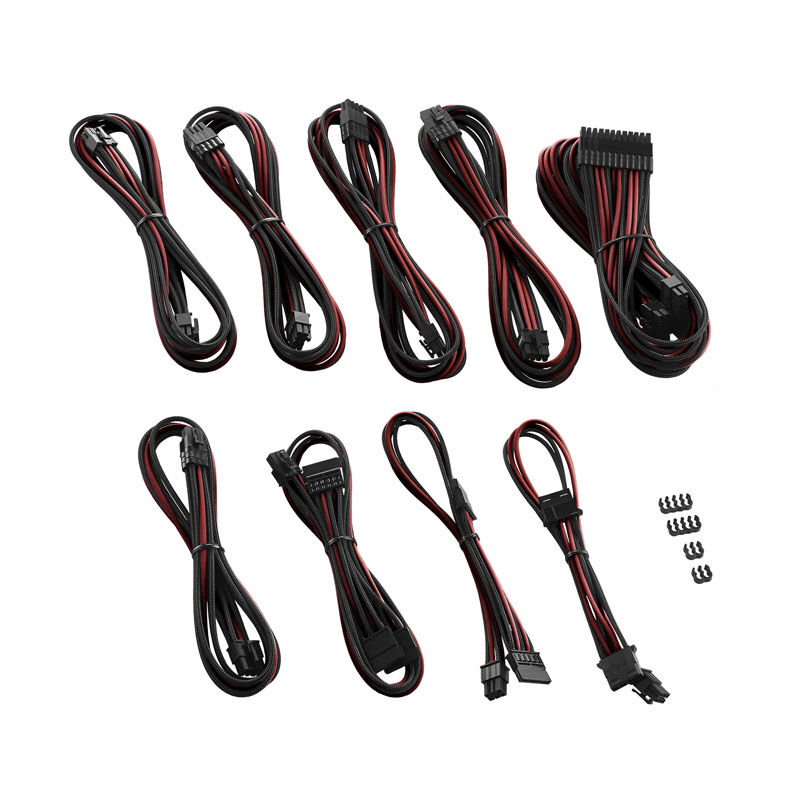 CableMod PRO ModMesh RT-Series ASUS ROG / Seasonic Cable Kits - Black / Blood Red : image 2
