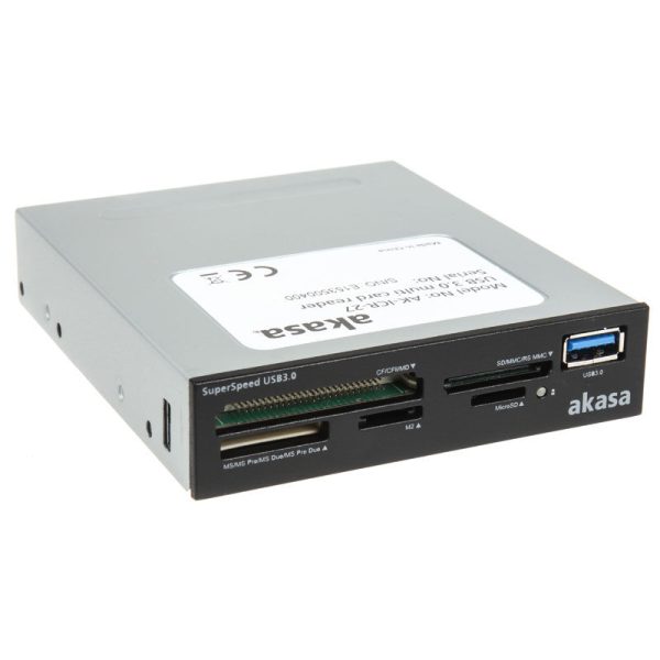 Akasa AK-ICR-27 Internal USB 3.0 Card Reader – black