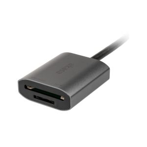Akasa USB 3.2 Gen1 Type-C Dual Card Reader - silver