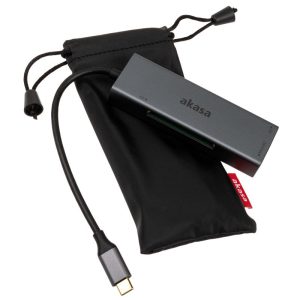 Akasa USB 3.2 Gen1 Type-C 3-in-1 Card Reader - silver