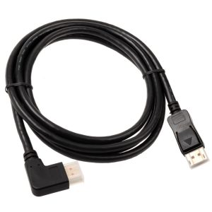 InLine 8K (FUHD) DisplayPort cable, angled right, black - 2m : image 2