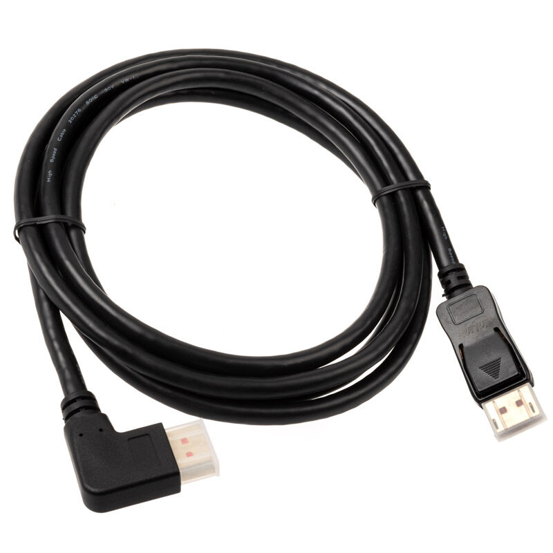 InLine 8K (FUHD) DisplayPort cable, angled right, black - 2m : image 2