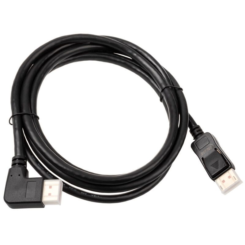 InLine 8K (FUHD) DisplayPort cable, angled left, black - 2m : image 2