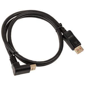 InLine 8K4K DisplayPort cable, angled upwards, black - 1m : image 2
