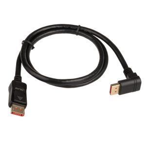 InLine 8K4K DisplayPort cable, angled down, black - 1m : image 2