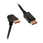InLine 8K4K DisplayPort cable, angled downwards, black - 2m