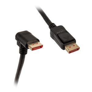 InLine 8K4K DisplayPort cable, angled downwards, black - 2m